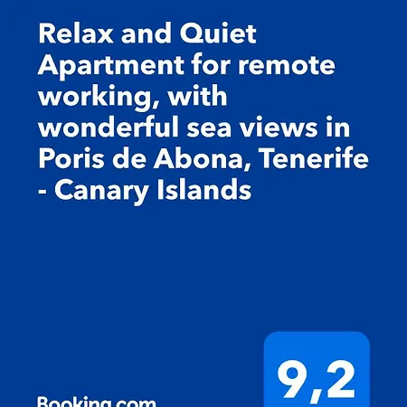 Lejlighed Relax And Quiet For Remote Working, With Wonderful Sea Views In Poris De Abona, Tenerife - Canary Islands *